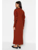trendyol Kleid in Rotbraun