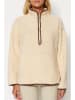 trendyol Fleecepullover in Beige