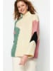 trendyol Pullover in Sand/ Grün/ Rosa