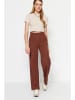 trendyol Marlenehose in Braun
