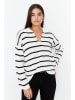 trendyol Pullover in Weiß/ Schwarz
