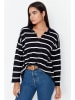 trendyol Pullover in Schwarz/ Weiß