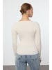 trendyol 2-delige set: longsleeves crème/donkerblauw