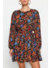 trendyol Jurk zwart/bruin/blauw