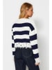 trendyol Sweter w kolorze granatowo-białym