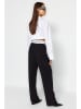 trendyol Marlenehose in Schwarz