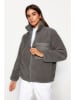 trendyol Fleecejacke in Anthrazit