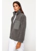 trendyol Fleecejacke in Anthrazit