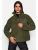 trendyol Fleecejacke in Dunkelgrün