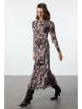 trendyol Kleid in Schwarz/ Grau