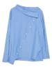 trendyol Bluse in Blau/ Weiß