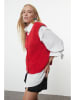 trendyol Gebreide gilet rood