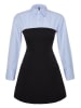 trendyol Kleid in Schwarz/ Hellblau