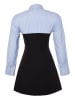 trendyol Kleid in Schwarz/ Hellblau