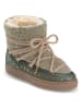 INUIKII Botki zimowe "Curly Rock" w kolorze khaki