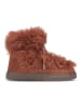 INUIKII Lammfell-Winterboots "Long Curly" in Hellbraun