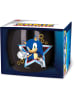 Stor Tasse "Sonic" in Schwarz/ Blau - 380 ml