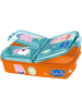 Stor Lunchbox "Peppa pig" in Orange/ Blau