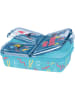 Stor Lunchbox "Stitch Palms" in Blau - (L)18 x (B)13,5 x (H)5,5 cm