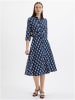 orsay Kleid in Schwarz/ Blau/ Weiß
