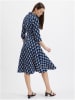 orsay Kleid in Schwarz/ Blau/ Weiß