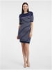 orsay Strickkleid in Blau/ Weiß