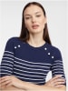 orsay Gebreide jurk blauw/wit