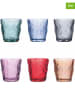 Villa d´Este 6-delige set: glazen "Amnesia" meerkleurig - 275 ml