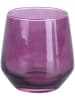 Villa d´Este 6-delige set: glazen "Elegance" meerkleurig - 365 ml