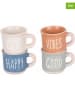 Villa d´Este 4-delige set: koffiekoppen meerkleurig - 60 ml