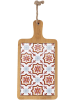 Villa d´Este 4-delige set: snijplanken "Valladolid" lichtbruin/merkleurig-(B)15 x (H)29,5 cm