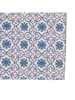 Villa d´Este Tischläufer "Valladolid" Blau/ Beige/ Rot - (L)178 x (B)33 cm