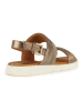 Geox Leren sandalen "Dandra" goudkleurig/bruin