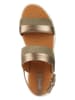 Geox Leren sandalen "Dandra" goudkleurig/bruin
