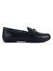 Geox Leder-Slipper "Kosmopolis + Grip" in Schwarz