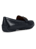 Geox Leder-Slipper "Kosmopolis + Grip" in Schwarz
