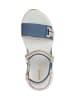 Geox Leren sandalen "Sorapis + Grip" wit/blauw