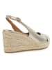 Geox Leder-Keilsandaletten "Panarea" in Gold