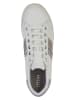 Geox Leder-Sneakers "Jaysen" in Weiß/ Silber