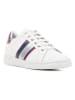 Geox Leren sneakers "Jaysen" wit/paars/zilverkleurig