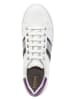 Geox Leren sneakers "Jaysen" wit/paars/zilverkleurig