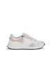 Geox Leder-Sneakers "Blumya" in Weiß/ Rosa/ Silber
