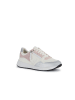Geox Leder-Sneakers "Blumya" in Weiß/ Rosa/ Silber