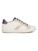 Geox Sneakers "Blomiee" in Weiß/ Beige/ Lila