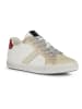 Geox Sneakers "Blomiee" in Weiß/ Beige/ Rot