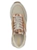 Geox Leder-Sneakers "Spherica Vseries" in Creme/ Orange