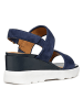 Geox Leren sleehaksandalen "Spherica EC6" donkerblauw