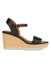 Geox Leren sleehaksandalen "Ponza" zwart