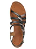 Geox Leren sandalen "Sozy" zwart/lichtroze