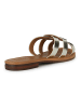 Geox Leder-Pantoletten "Sozy" in Gold